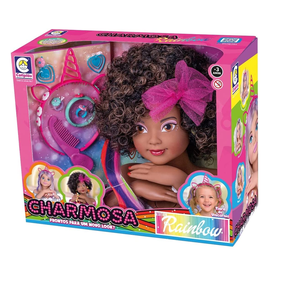 Boneca Charmosa Negra Rainbow Cotiplás 