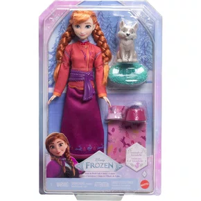 Boneca Disney Frozen Anna e Filhote de Lobo  Mattel