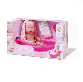 Boneca Diver New Born Banho De Carinho Divertoys