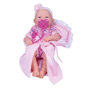 Boneca Reborn com Acessórios - Nenem Nanando - Love Born - 36 cm - Cotiplás  - superlegalbrinquedos