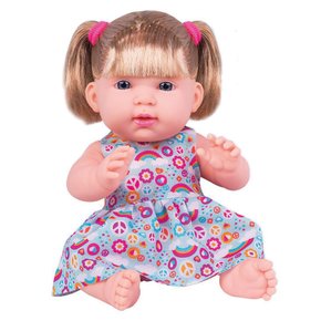 Boneca Com Tiarinha Dolls Collection Reborn Roupa Pink - SuperToys