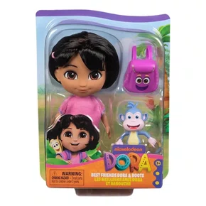 Boneca Mini Dora Aventureira Com Mochila E Macaco Sunny