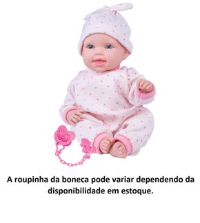 Boneca Bebê Reborn Miya com Tiara Cotiplás - Fátima Criança