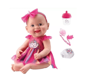 Boneca Bebe Soninho Reborn Com Touca Recem Nascido - Cotiplás