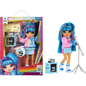 Boneca Rainbow High Jr Rock Band Skyler Bradshaw Blue 9 MGA Entertainment