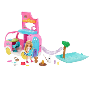 Roupas e Acessórios de boneca Barbie, Blusa Rosa e Saia Tie-Dye Com bolsa e  colar - Mattel HJT19