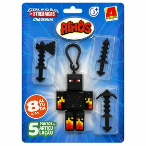 Boneco Athos Chaveiro 8 cm com Ferramentas Algazarra
