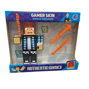 Boneco Authentic Games Gamer Skin 15 cm Algazarra