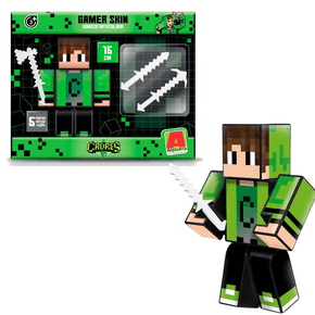 Boneco Cadres com Acessórios Gamer Skin 15 cm Algazarra