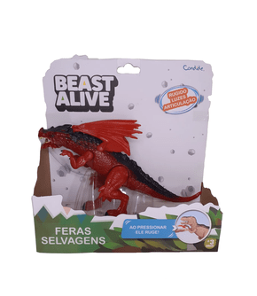 Boneco Dragão Feras Selvagens Beast Alive Candide 