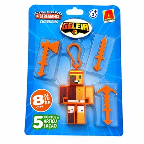 Boneco Geleia Chaveiro 8 cm com Ferramentas Algazarra