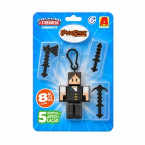 Boneco Jazz Ghost Chaveiro 8 cm com Ferramentas Algazarra