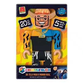 Boneco Luan Clash War Creativeblox 20 cm Algazarra