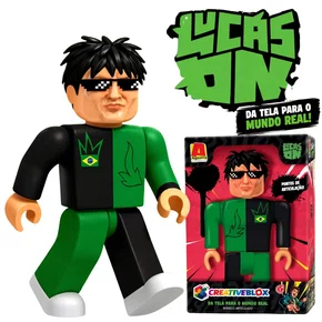 Boneco Lucas Clash On Creativeblox 20 cm Algazarra