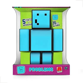 Boneco Problems Gamer Skin Turma do Problems 35 cm Algazarra