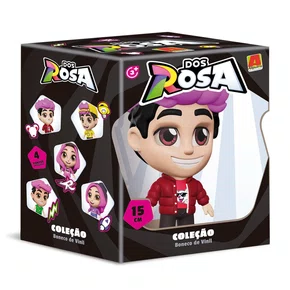 Boneco Robson em Vinil Dos Rosa 15 cm Algazarra