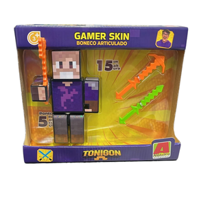Boneco Tonigon Gamer Skin 15 cm Algazarra