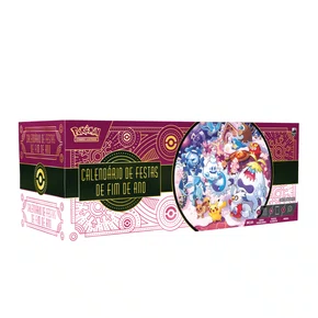Box Pokémon Calendário de Festas de Fim de Ano 2025 98 Cartas Copag