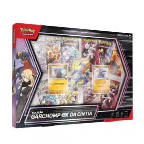 Box Pokémon Coleção Garchomp Ex Da Cíntia 63 Cartas Copag 