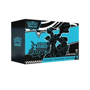 Box Pokémon Coleção Treinador Avançado Raio Preto EV 121 Cartas Copag