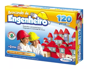 Brincando de Engenheiro 120 Peças Xalingo