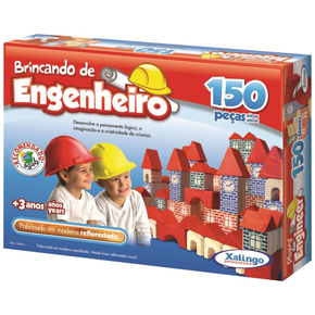 Brincando de Engenheiro 150 Peças Xalingo