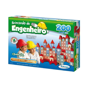 Brincando de Engenheiro 200 Peças Xalingo