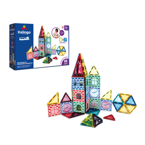 Brincando de Engenheiro Magnético 44 Peças Xalingo 