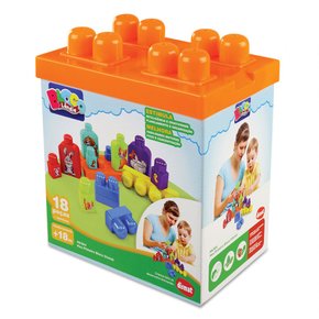 Brinquedo Educativo Meu Primeiro Bloco 18 Peças Dismat