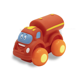 Carrinho de Vinil Soft Cars Bombeiro Divertoys