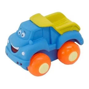 Carrinho de Vinil Soft Cars Caminhão Azul Divertoys