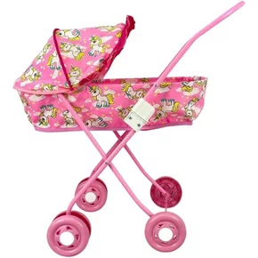 Carrinho Para Boneca Mod Berço Unicórnio M&P