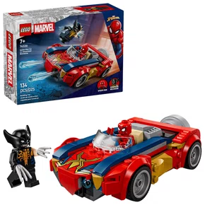 Carro do Homem Aranha vs. Wolverine Venomizado Lego Marvel