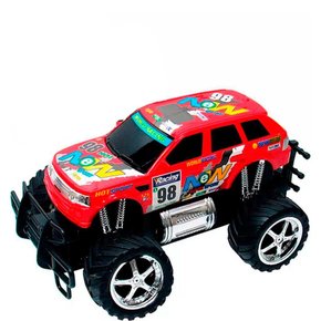 Brinquedo Infantil Carro De Controle Remoto Rei Da Pista Vermelho