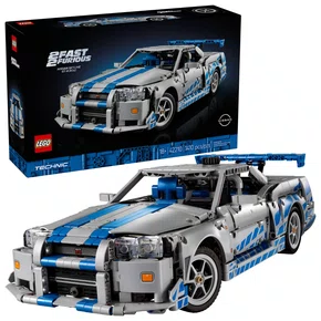 Carro Nissan Skyline GT-R R34 Velozes e Furiosos 2 Lego Technic