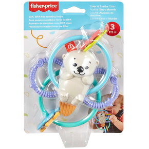 Chocalho Lontra Girar e Morder Fisher Price Mattel