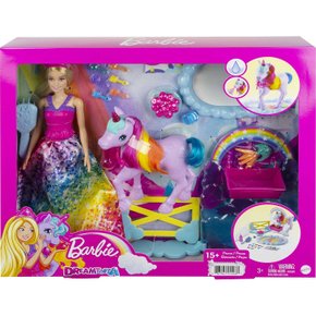 Conjunto Barbie Dreamtopia Unicórnio Arco-Íris Mattel