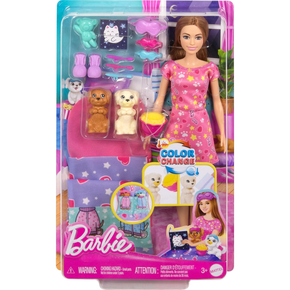 Conjunto Barbie Festa do Pijama com Cachorrinho Mattel