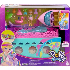 Conjunto Barco Unicórnio Polly Pocket Mattel