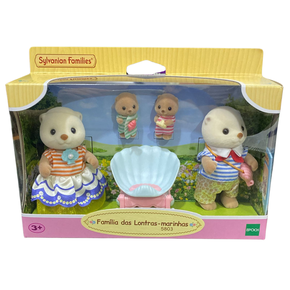 Conjunto Familia das Lontras Marinhas Sylvanian Families Epoch