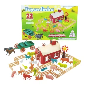 Conjunto Fazendinha 22 Figuras Gulliver 
