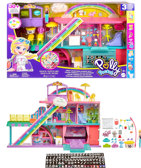 Conjunto Parque de Diversões dos Cachorrinhos Polly Pocket Mattel - Fátima  Criança