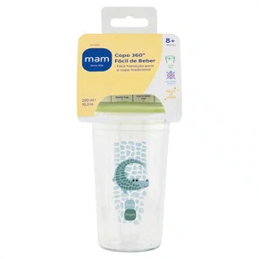 Copo 360° Fácil de Beber 290 ML Verde MAM