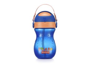 Copo com Canudo Playful Azul Twist 360 ml Fisher-Price Multikids