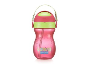 Copo com Canudo Playful Rosa Ballet 360 ml Fisher-Price Multikids