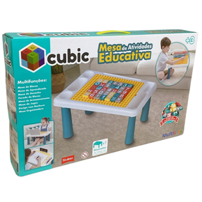 Cubic Mesa De Atividades Blocos de Montar Multikids