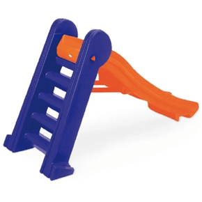 Escorregador Infantil Master Laranja/Azul 4 Degraus Xalingo