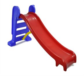 Escorregador Pequeno Azul/Vermelho 90 cm Moinho Velho