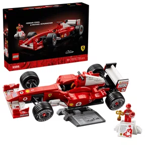 Ferrari F2004 e Michael Schumacher Lego Icons 