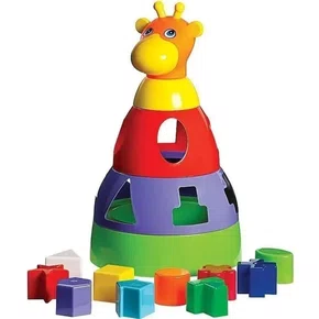 Girafa Didática Colorida Mercotoys Brinquedos